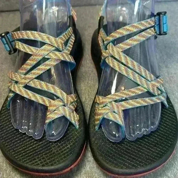 CHACO FIESTA ZX/2 CLASSIC DOUBLE STRAP MULTI-COLOR SPORT SANDALS WOMEN'S SZ 9 - Picture 2 of 13